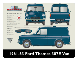 Ford Thames 307E Van 1961-63 Mouse Mat